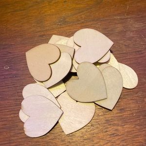 Wooden hearts